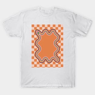 90s Checkerboard - Orange 1 T-Shirt